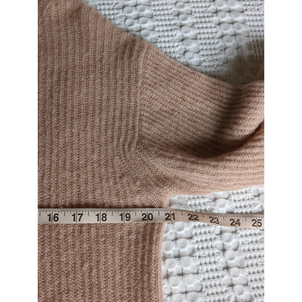 Everlane Oversized‎ Alpaca Crew Sweater Sz XS Peach Orange - Picture 4 of 9